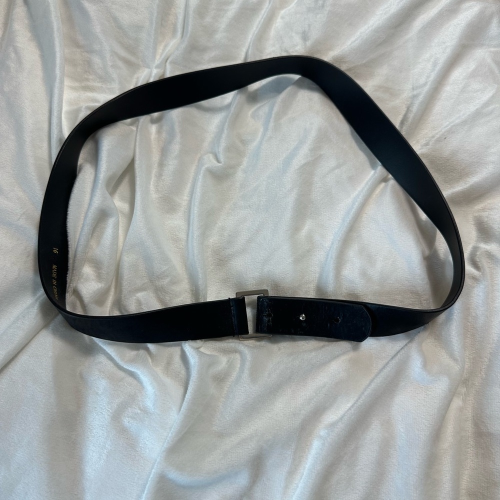 Classic Black Leather Belt